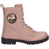 Develab - Bikerboot - Old Pink - Nappa Leer - Vetersluiting en Ritssluiting