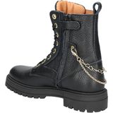 Develab - 42966 - Sneakers - Zwart - Glad Leer - Rubber Zool