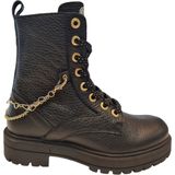 Develab - 42966 - Sneakers - Zwart - Glad Leer - Rubber Zool