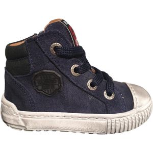 Develab - Halfhoge Schoen - Navy Blauw - Leder - Veters en Rits