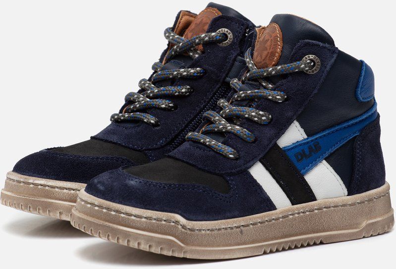 Develab Mid Cut Sneakers blauw Leer - Heren