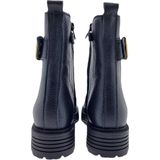 Red-Rag 12510 Boots - Zwart - Leer - Goudkleurige Gesp