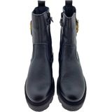 Red-Rag 12510 Boots - Zwart - Leer - Goudkleurige Gesp