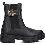 Red-Rag 12510 Boots - Zwart - Leer - Goudkleurige Gesp