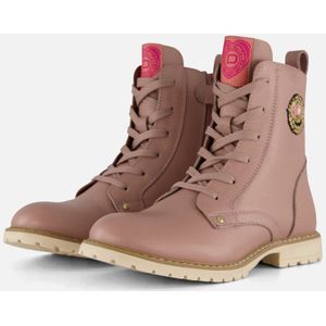 Develab - Smiley - Veterboots - Roze - Leer