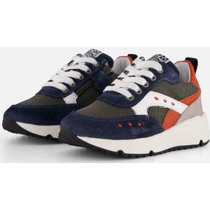 Develab - Low Cut Sneakers - Blauw - Leer