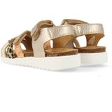 Develab - Leren Sandalen - Goud/Panter - Leer