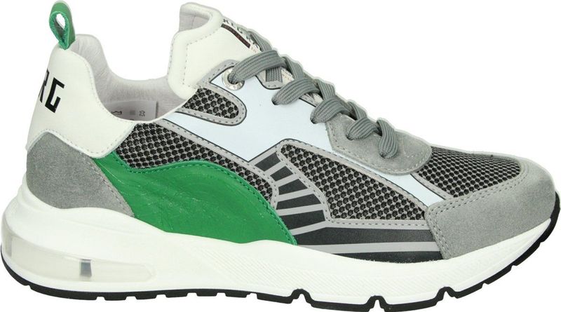 Red-Rag 13905 Sneakers - Grijs/Groen - Veter/Rits Sluiting