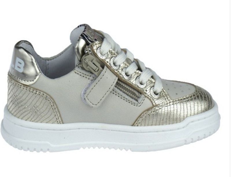 Develab - 41040-351 - Sneakers - Goud met Beige - Leer - Kuipzool