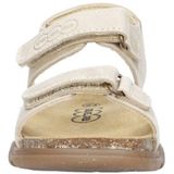 Develab - Leren Sandalen - Ecru - Klittenbandsluiting