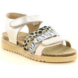 Develab - Sandalen - Zilver/Beige - Leer