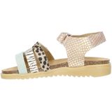 Develab - Sandalen - Roze/Groen/Bruin - Leer