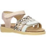 Develab - Sandalen - Roze/Groen/Bruin - Leer