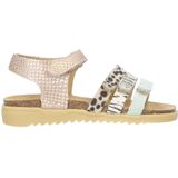 Develab - Sandalen - Roze/Groen/Bruin - Leer