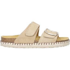 Red Rag - Gezondheidsslippers - Beige - Suède - Plat