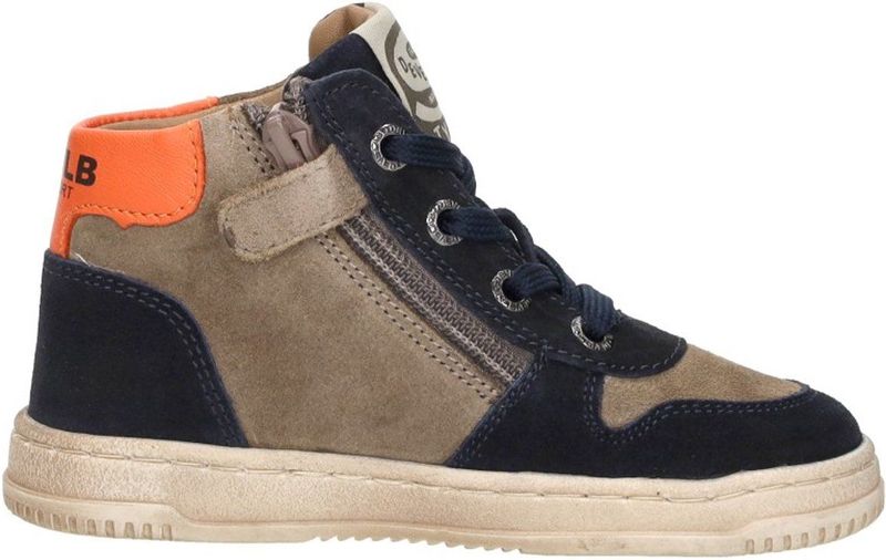 Develab - Sneaker - Meerkleurig - Leren Buiten- en Voering - Ritssluiting met Veters