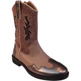 Develab - 44418 - Cowboylaars - Roze - Leer en Sued met Metallic Touch