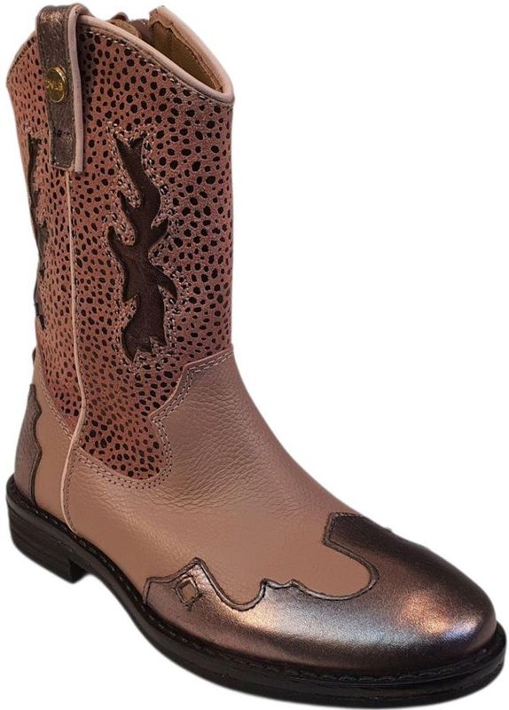 Develab - 44418 - Cowboylaars - Roze - Leer en Sued met Metallic Touch