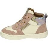 Develab leren sneakers roze/ecru