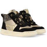 Develab - 41922 - Veterboot - Zwart - Suède met Glinsterende Details