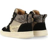 Develab - 41922 - Veterboot - Zwart - Suède met Glinsterende Details