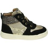 Develab - 41922 - Veterboot - Zwart - Suède met Glinsterende Details