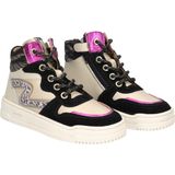 Develab - 41926 - Meisjessneaker - Luxe Mix van Leer en Suède - Halfhoog