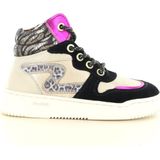 Develab - 41926 - Meisjessneaker - Luxe Mix van Leer en Suède - Halfhoog