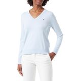 Tommy Hilfiger - Dames Trui - Jersey - Blauw - 100% Katoen