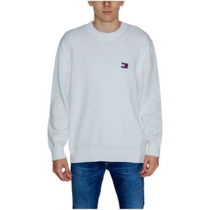Tommy Jeans - Knitwear - Wit - 100% Katoen - Lange Mouwen