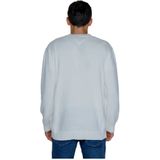 Tommy Jeans - Ronde Hals - Gebreide Trui - Wit - 100% Katoen