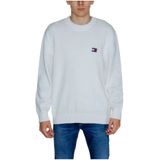Tommy Jeans - Ronde Hals - Gebreide Trui - Wit - 100% Katoen