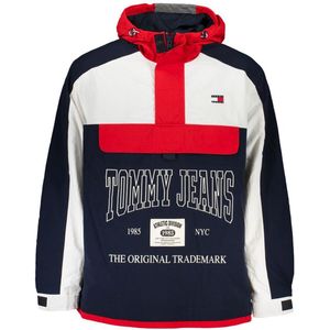 Tommy Hilfiger - Sportief Jack - Blauw - 95% Nylon - Capuchon - Regular Fit