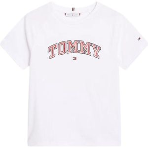 Tommy Hilfiger Kids Varsity Foil Regular T-Shirt - Wit
