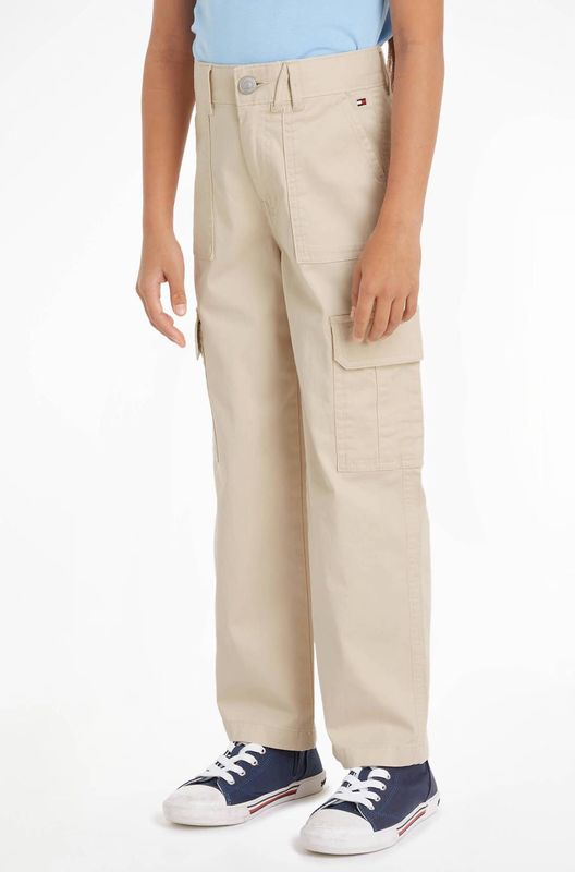 Tommy Hilfiger - Broek - Beige - Ribstof - Classic+
