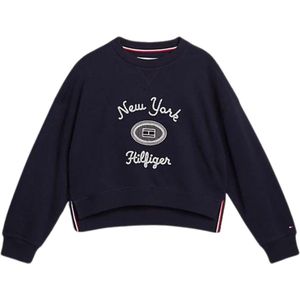 Tommy Hilfiger Kids NY Geborduurde Sweater - Girls - Blauw