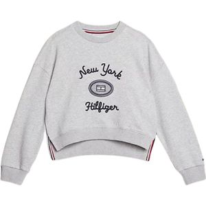 Tommy Hilfiger Kids NY Geborduurde Sweater - Girls - Grijs