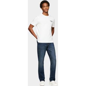 Tommy Hilfiger T-shirt korte mouw Wit Hilfiger Global Stripe Tee MW0MW36208/YBR