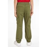 Tommy Hilfiger - Cargobroek - Khaki - 98% Katoen - Mouwloos