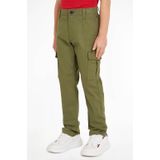 Tommy Hilfiger - Cargobroek - Khaki - 98% Katoen - Mouwloos