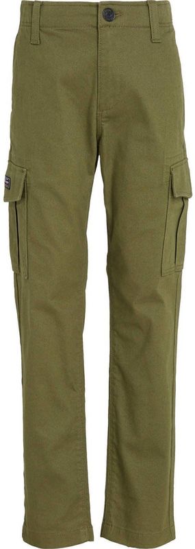 Tommy Hilfiger - Cargobroek - Khaki - 98% Katoen - Mouwloos