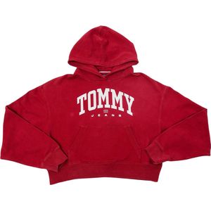 Tommy Hilfiger - TJW Varsity Hoodie - Rood - Katoen - Boxie Design