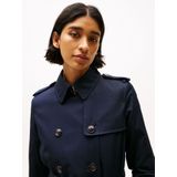 Tommy Hilfiger Dames Trenchcoat - Blauw (Woestijnhemel)