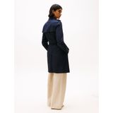 Tommy Hilfiger Dames Trenchcoat - Blauw (Woestijnhemel)
