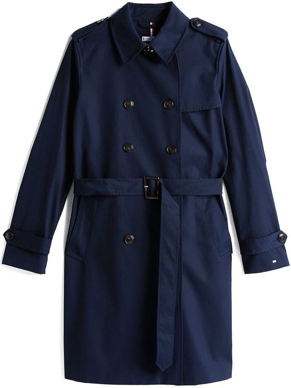 Tommy Hilfiger Dames Trenchcoat - Blauw (Woestijnhemel)