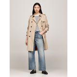Tommy Hilfiger - Trenchcoat - Beige - Dames - Slim Fit - Met Heupriem