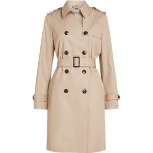 Tommy Hilfiger - Trenchcoat - Beige - Dames - Slim Fit - Met Heupriem