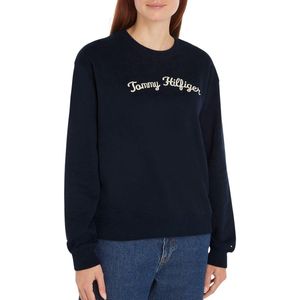 TOMMY HILFIGER - Sweater - Blauw - Katoen