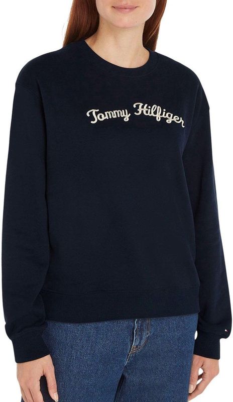 TOMMY HILFIGER - Sweater - Blauw - Katoen