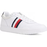 Tommy Hilfiger - TH Basket Core Lite Mid Top - Sneakers - Wit - Leer